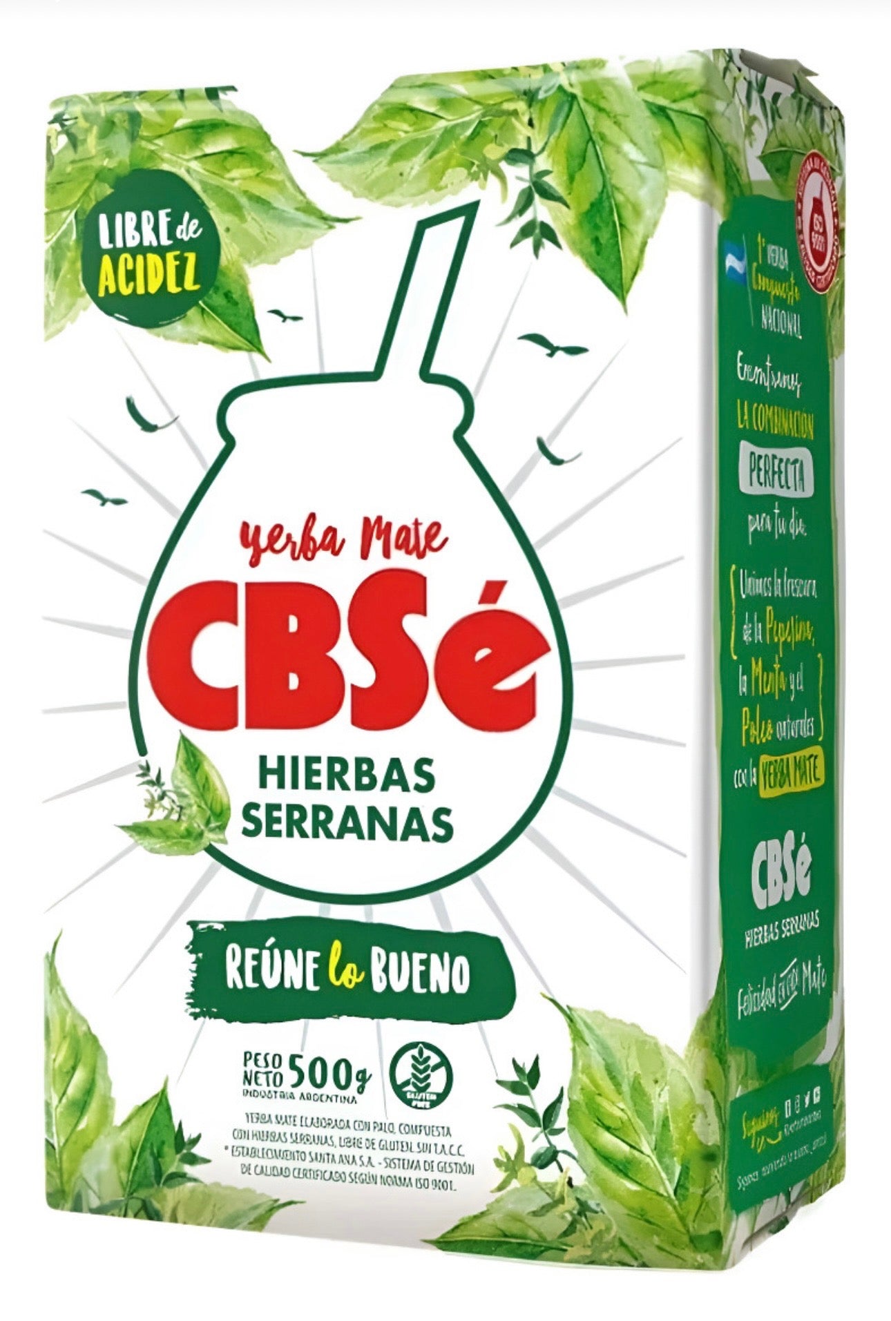 Yerba Mate CBSE Hierbas Serranas 500 gramos
